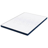 Mattress Topper White 160 x 200 x 8 cm Jaquard Fabric 4106272
