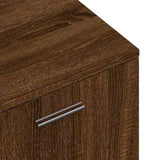 TV Cabinet Brown Oak 120x34x37 cm Engineered Wood 833558