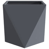 Planter 2 pcs Anthracite 40 x 40 x 40 cm Steel 883827