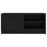TV Cabinet Black 80x35x36.5 cm Engineered Wood 811468