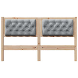 Headboard Other Brown and light grey 150 cm Solid pine wood 879004