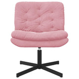 Swivel Relaxing Chair Pink 63 x 75 x 76 cm Velvet 42007363