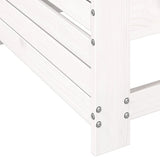 Garden Sofa White Solid pine wood Compact Modular Garden Sofa 844879