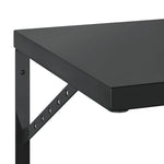 Wall Shelves 2 pcs 75x40 cm Black Stainless Steel 3214514