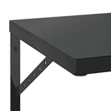 Wall Shelves 2 pcs 75x40 cm Black Stainless Steel 3214514