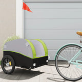 Bike Trailer Black and Green 45 kg Iron 94130