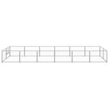 Dog Kennel Silver 12 m Steel 3082122