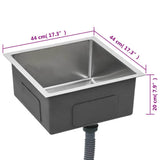 Handmade Kitchen Sink Stainless Steel 145077