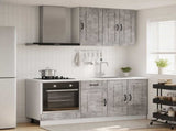Kitchen Unit KALMAR 5 pcs Concrete Grey Engineered Wood 3438238