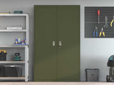 Storage Cabinet Olive Green 90 x 40 x 200 cm Steel 3406176