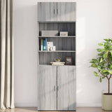 Wall Cabinet Grey Sonoma 80x42.5x40 cm Engineered Wood 846129