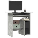 Desk Concrete Grey 80x45x74 cm Engineered Wood 801368