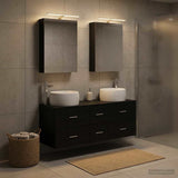 Bathroom Furniture Set 5 pcs Black Oak 3407032