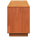 TV Cabinet Wax Brown 140x37x50 cm Solid Wood Pine 847122