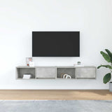 TV Cabinets 2 pcs Concrete Grey 80x31x25.5 cm Engineered Wood 861461