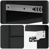 Wall-Mounted Bedside Cabinet Black 34.5 x 33 x 40 cm 899147