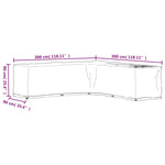 L-Shaped Garden Furniture Covers 2 pcs 20 Eyelets 300x300x90 cm 3155376