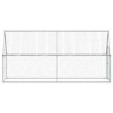 Chicken Cage Silver 100x100x190 cm Galvanised Steel 172549