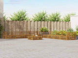 Outdoor Sofa Set 9 pcs Natural Solid Acacia Wood 3373199