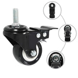 16 pcs Swivel Casters with Brakes 50 mm 277933