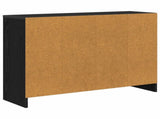 Sideboard with Drawer Black Oak 88.5 x 27.5 x 63.5 cm 8000509