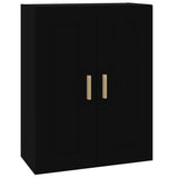 Wall Cabinet Black 69.5x32.5x90 cm Engineered Wood 812295
