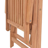 Garden Chair Set of 4 Natural Teak Teak Wood 57 x 71.5 x 100 cm 3065525