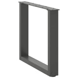 Coffee Table Legs U-Shaped 2 pcs Anthracite 50x cm Steel 4013158