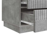 Bedside Cabinet with Drawer Concrete Grey 62 x 34.5 x 44.5 cm 895238