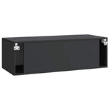 Wall-Mounted TV Cabinet Black 98 x 41 x 30 cm Engineered Wood 898526