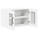 Wall Glass Cabinet LUCCA High Gloss White 60 x 31 x 40 cm 884973