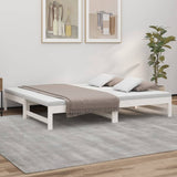 Pull-out Day Bed without Mattress White 2x cm 823420