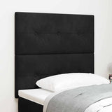 Headboard Wall-mounted with Headboard Manual Black 80 cm Velvet 3337791