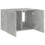 TV Wall Cabinet with LED Lights Concrete Grey 60x35x41 cm 837308