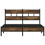 Bed Frame without Mattress with Headboard Sonoma Oak 140x200 cm 4017201