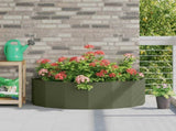Planter Olive Green 120 x 60 x 35 cm Steel 883685