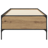 Bed Frame Artisian Oak 80 x 200 cm Engineered Wood 8009124