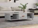 Coffee Table Concrete Grey 102x50x40 cm Engineered Wood 829272
