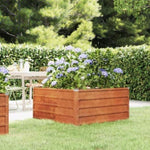 ZNTS Garden Raised Bed Rusty 100x100x45 cm Corten Steel 151949