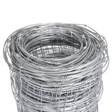 Garden Fence Galvanised Steel 50x1.25 m Silver 149514