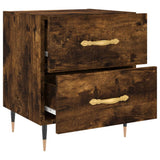 Bedside Cabinet Smoked Oak 40x35x47.5 cm Engineered Wood 827270