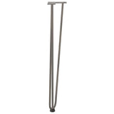 ZNTS Hairpin Table Legs 4 pcs Natural Steel 72 cm Solid Steel 4012447