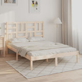 Bed Frame Natural Pine Solid pine wood Double Durable Bed Frame 3105950