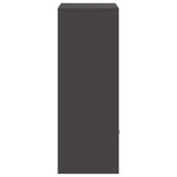 Parcel Drop Box with Storage Black 41 x 38 x 103 cm Steel 874933