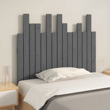 Wall Headboard Grey 95.5x3x80 cm Solid Wood Pine 824785