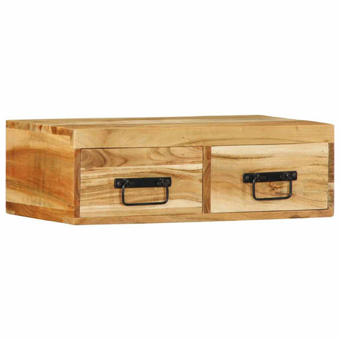 ZNTS Wall-mounted TV Cabinet 60x30x19 cm Solid Wood Acacia 4017460