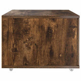 Drawer Cabinet with Wheel Smoked Oak 55 x 45 x 31 cm 869310