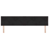 Headboard Height Adjustable with Headboard Black 200 cm Velvet 42007289