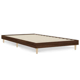 Bed Frame without Mattress Brown Oak 90x200 cm Engineered Wood 832068