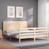 Bed Frame without Mattress 160x200 cm Solid Wood 3194646